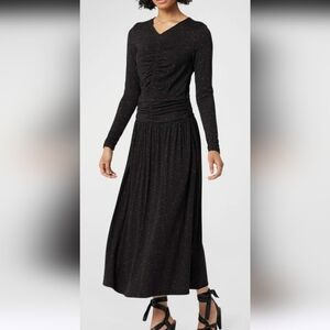 Joie Mire Maxi Dress In Caviar Print NWT Xs